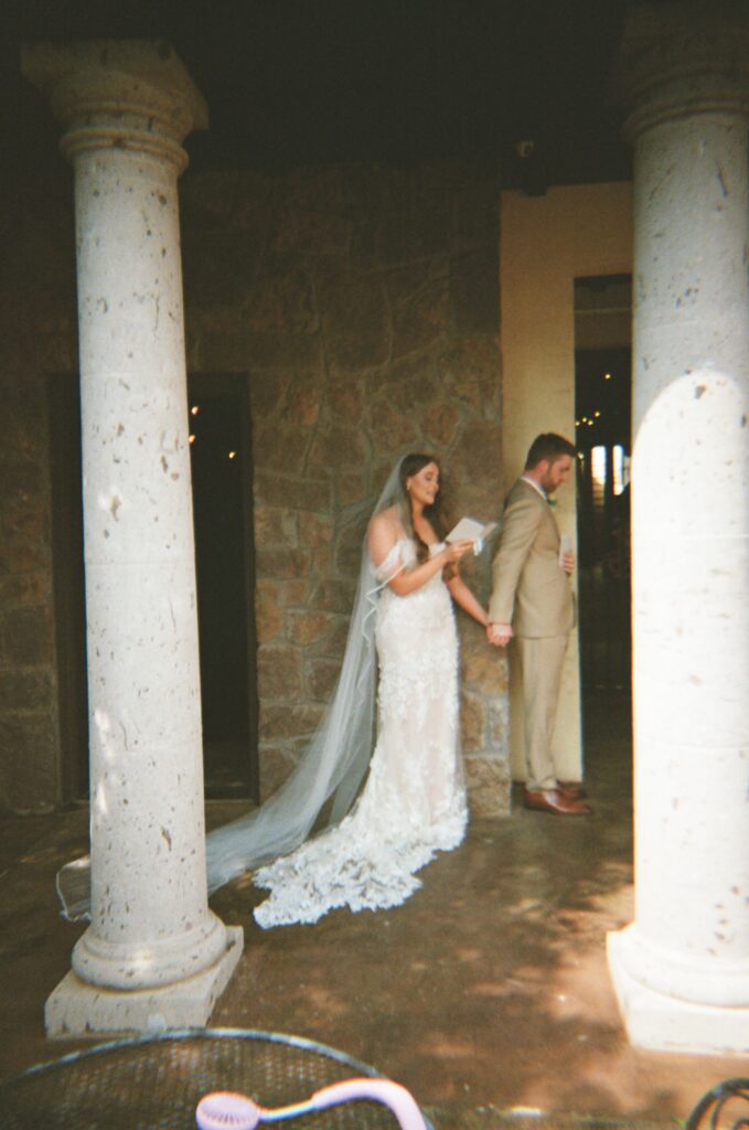 See Megan and Austin’s romantic Ma Maison wedding in Dripping Springs, Texas, photographed with an editorial and documentary approach by Austin wedding photographer Morgan Elise.